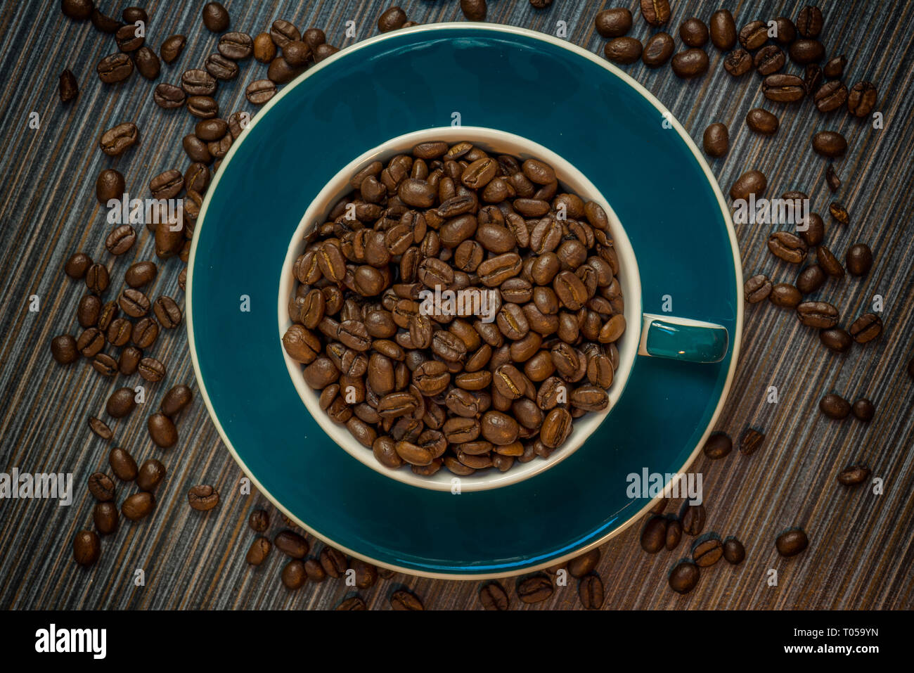 Tasse de café en grains Banque D'Images