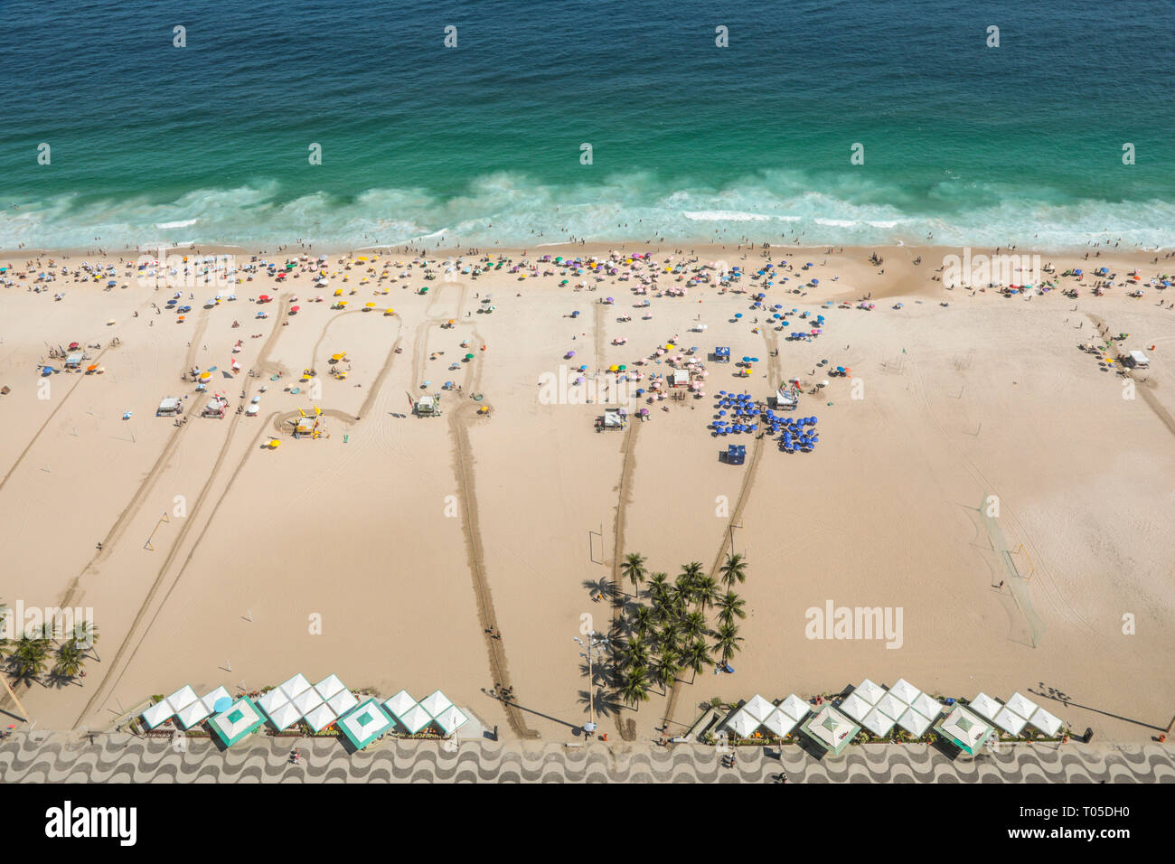 LEME RIO COPACABANA &plages,Brésil Banque D'Images