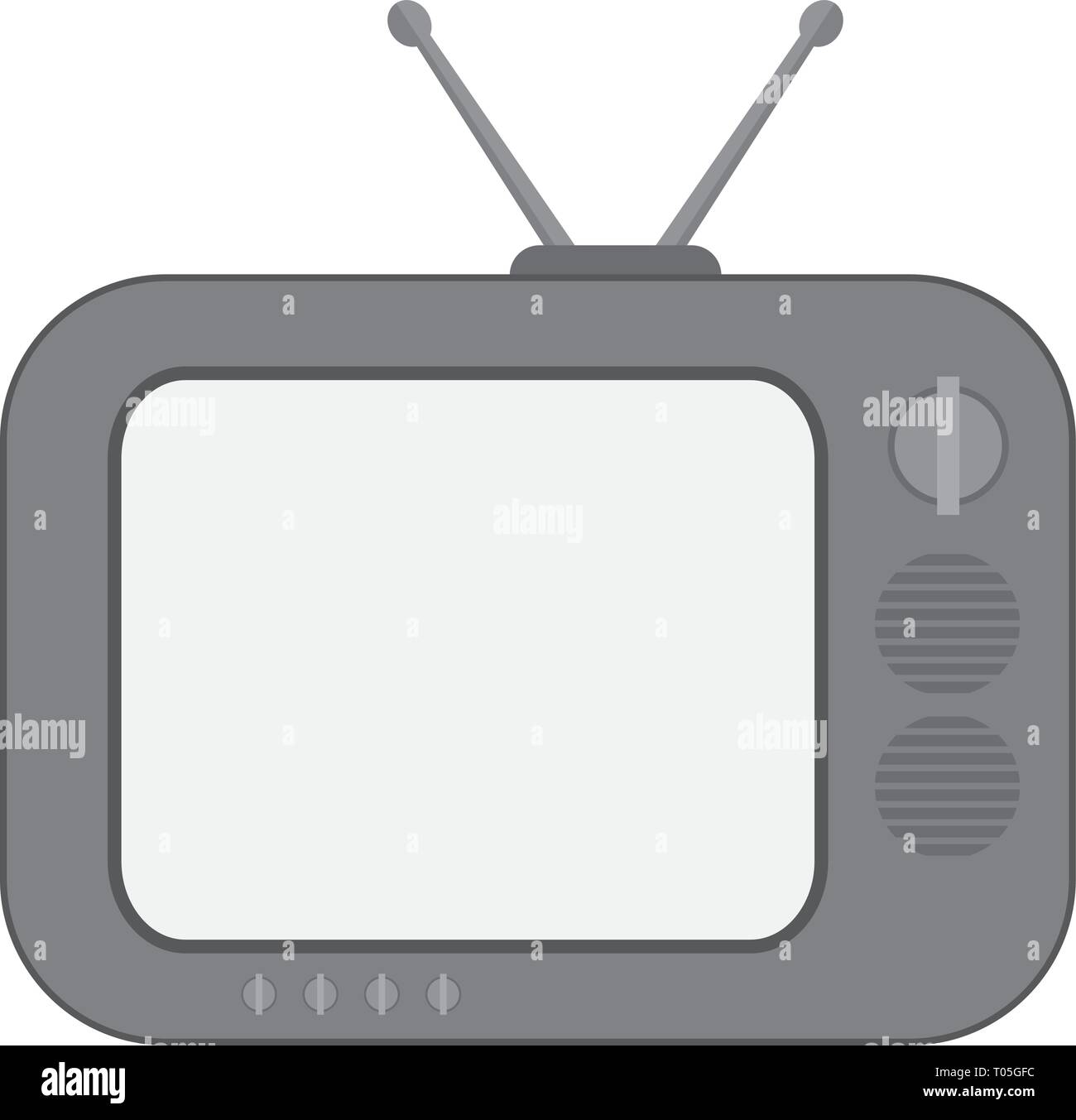 Vector illustration télévision télévision moniteur. icon clip art Illustration de Vecteur