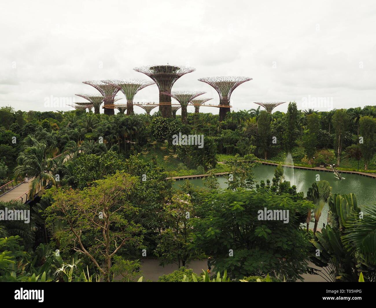 Jardins de Singapour par la Baie - par Jana Reutin Banque D'Images