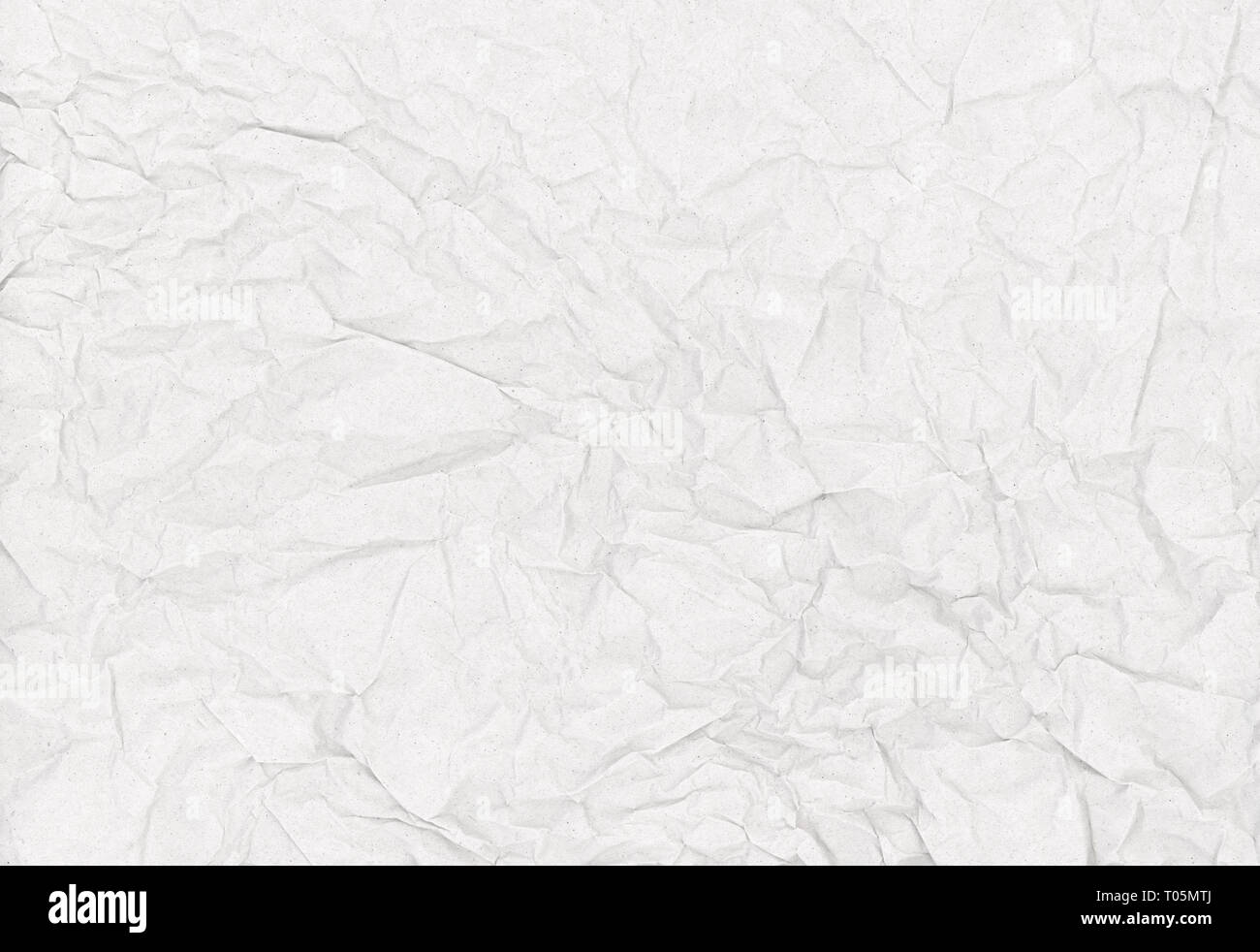 Papier froissé blanc texture background Banque D'Images