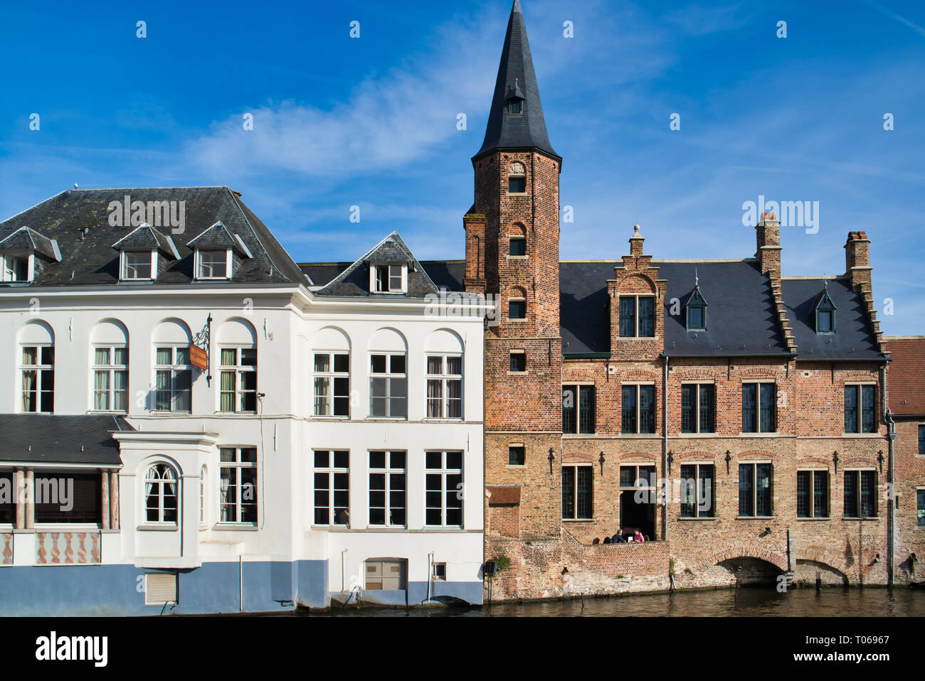BRUGES, BELGIQUE - 17 février 2019 : Hôtel Duc De Bourgogne dans le centre du centre historique Banque D'Images