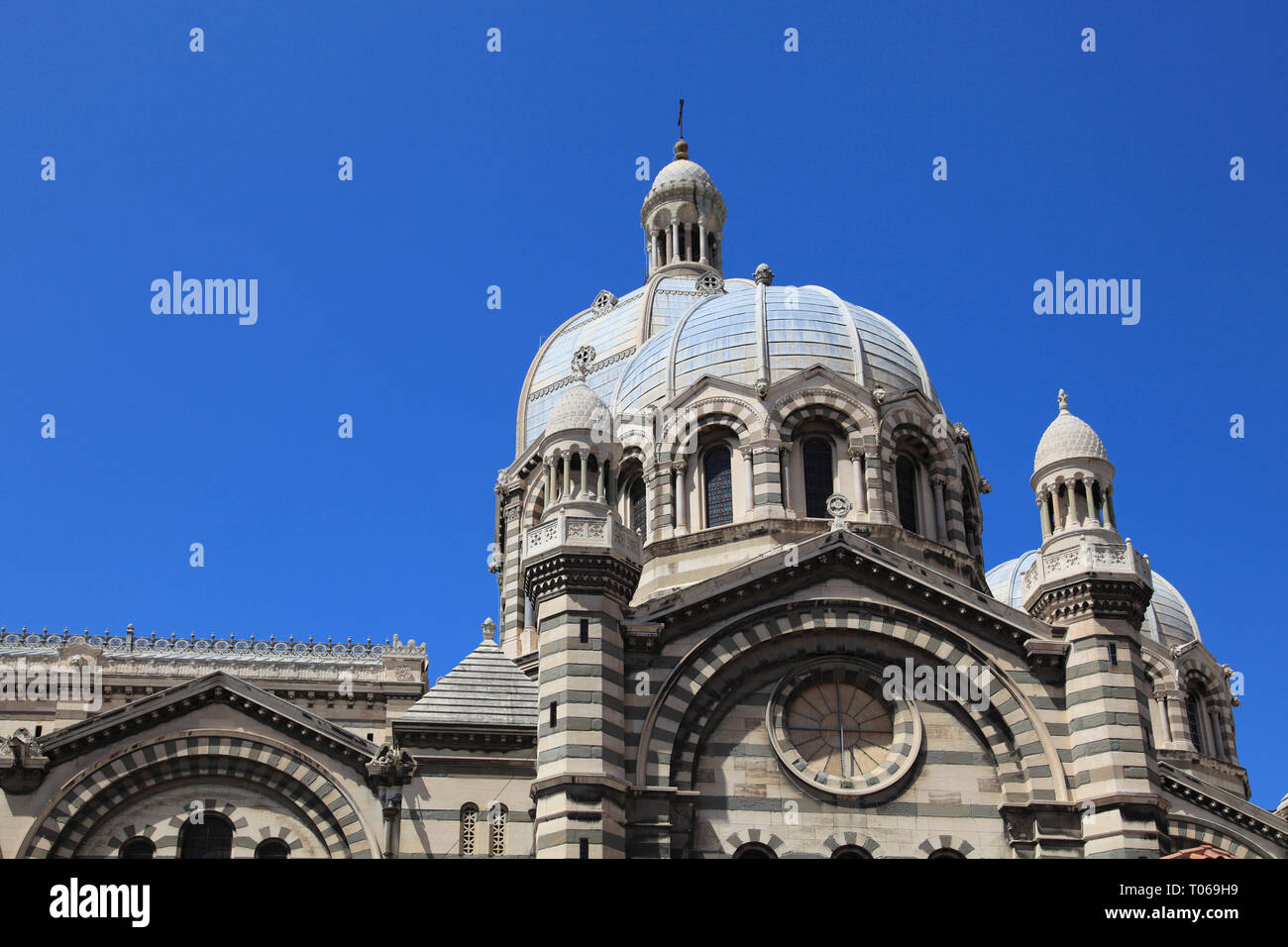 La cathédrale de Marseille, Cathédrale de la Major, Sainte Marie Majeure, Marseille, Bouches du Rhône, France, Europe Banque D'Images