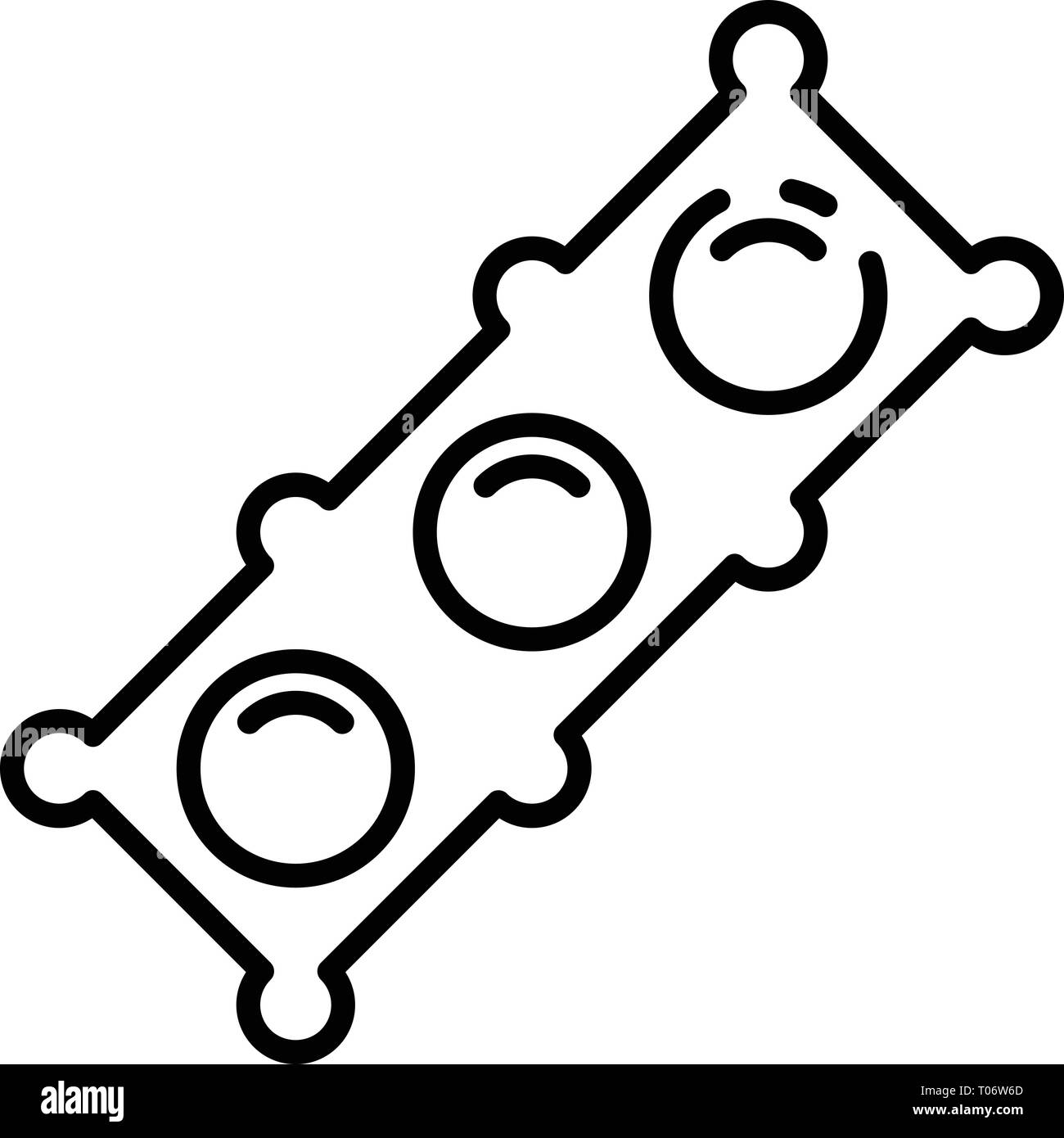 Culasse, icône de style contour Illustration de Vecteur