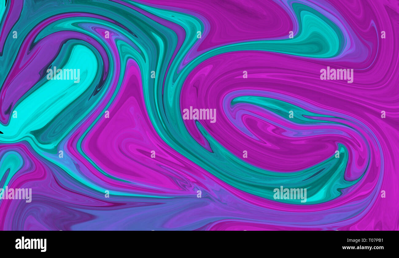 Résumé fond avec peinture art psychédélique dans des couleurs vives. Effet lumineux marbré avec du liquide pour les couleurs d'écran. Banque D'Images
