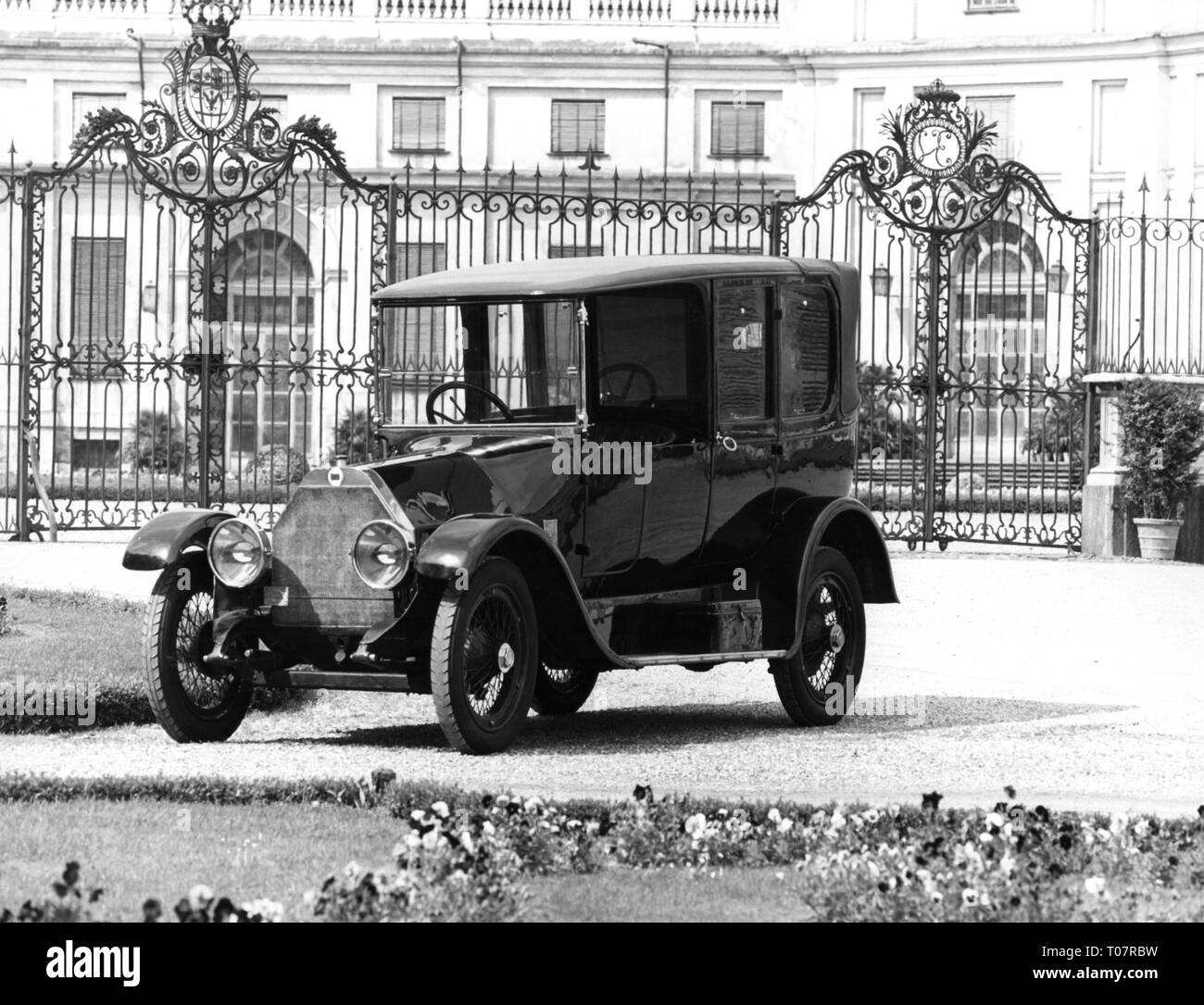 Transport / Transports, location de véhicules, véhicules, Lancia Theta, année de construction : 1914, vue de gauche de l'avant, musée de l'automobile de Turin en Italie, 1960 Additional-Rights Clearance-Info-Not-Available- Banque D'Images
