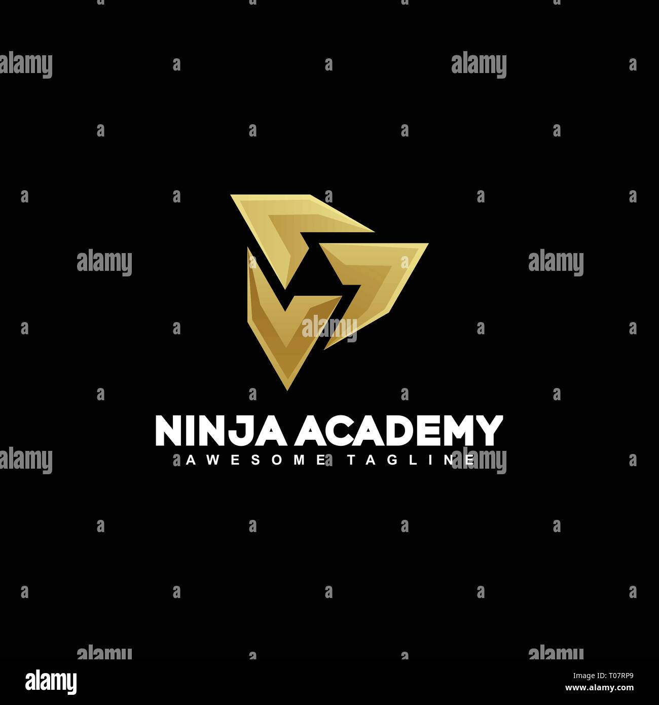 Ninja Résumé Concept illustration vector modèle. Convient pour l'industrie créative, multimédia, animation, formation, boutique, et tous les busi Illustration de Vecteur