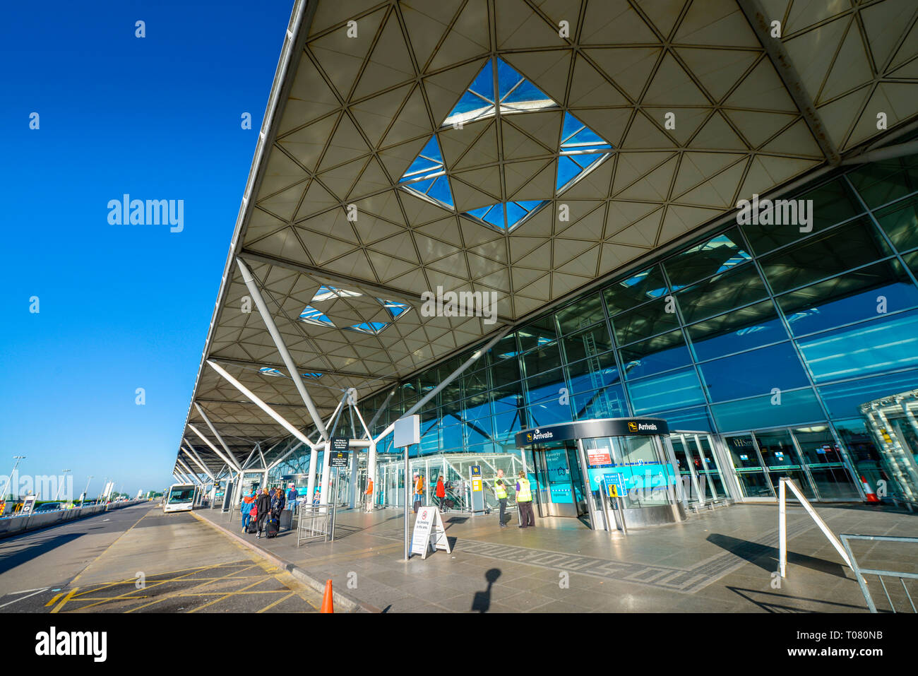 L'aéroport de Stansted, Londres, Angleterre, Grossbritannien Banque D'Images