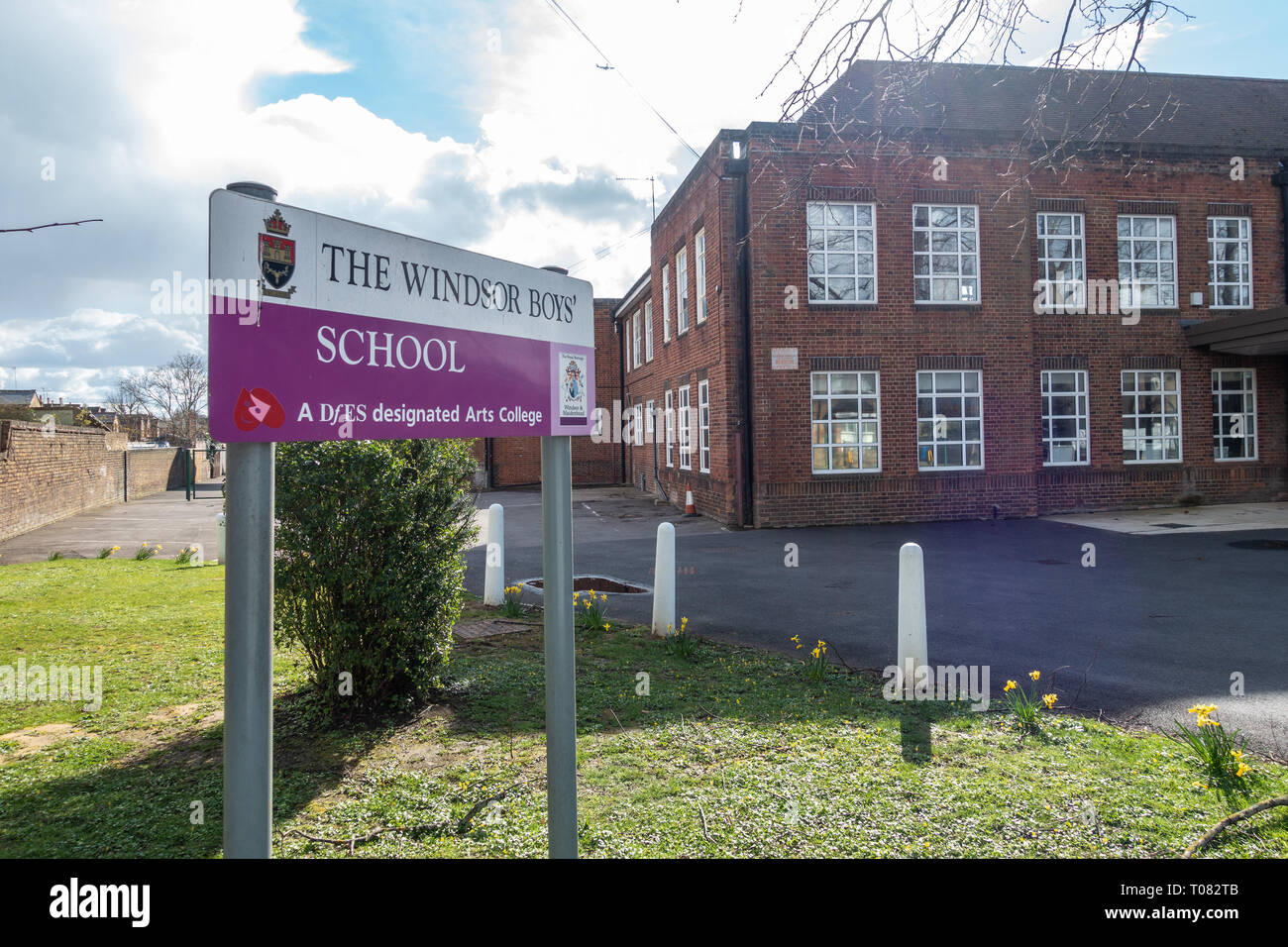 L'école de garçons de Windsor à Windsor, Royaume-Uni Banque D'Images