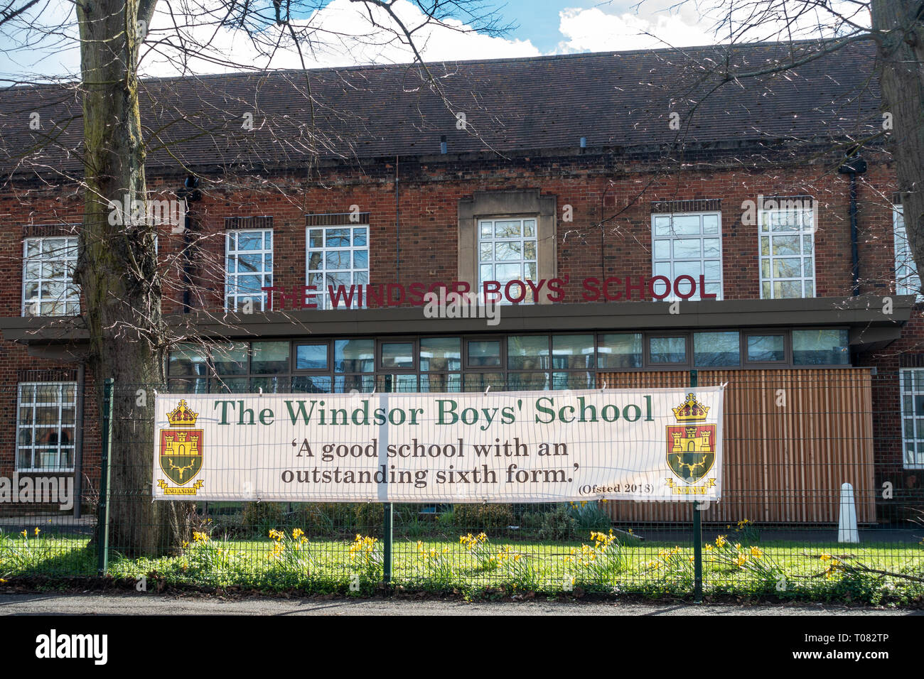 L'école de garçons de Windsor à Windsor, Royaume-Uni Banque D'Images