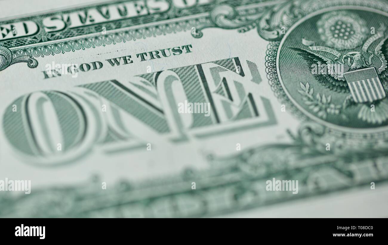 Us dollar in god we trust Banque de photographies et d’images à haute résolution Alamy