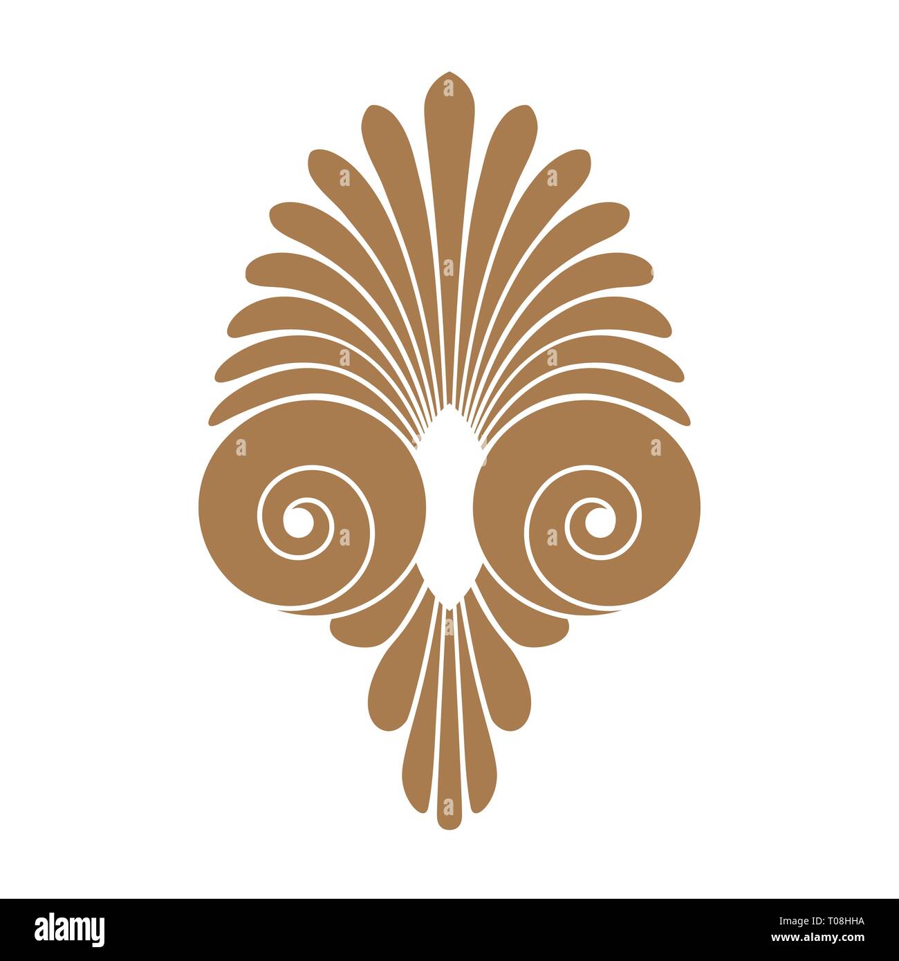 Swirl antique ornement grec, vecteur et symbole d'illustration Illustration de Vecteur