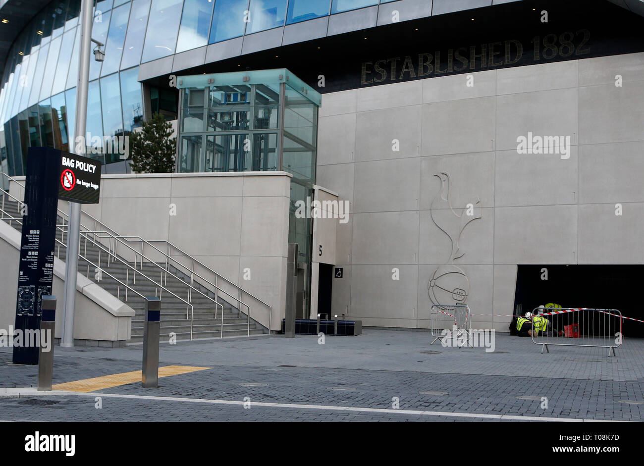 Londres, Angleterre, 18 mars une vue générale de Tottenham Hotspur's nouveau stade dans le nord de Londres, le 18 mars 2019 Action Crédit photo Sport Banque D'Images Londres, Angleterre, 18 mars une vue générale de Tottenham Hotspur's nouveau stade dans le nord de Londres, le 18 mars 2019 Action Crédit photo Sport Banque D'Images