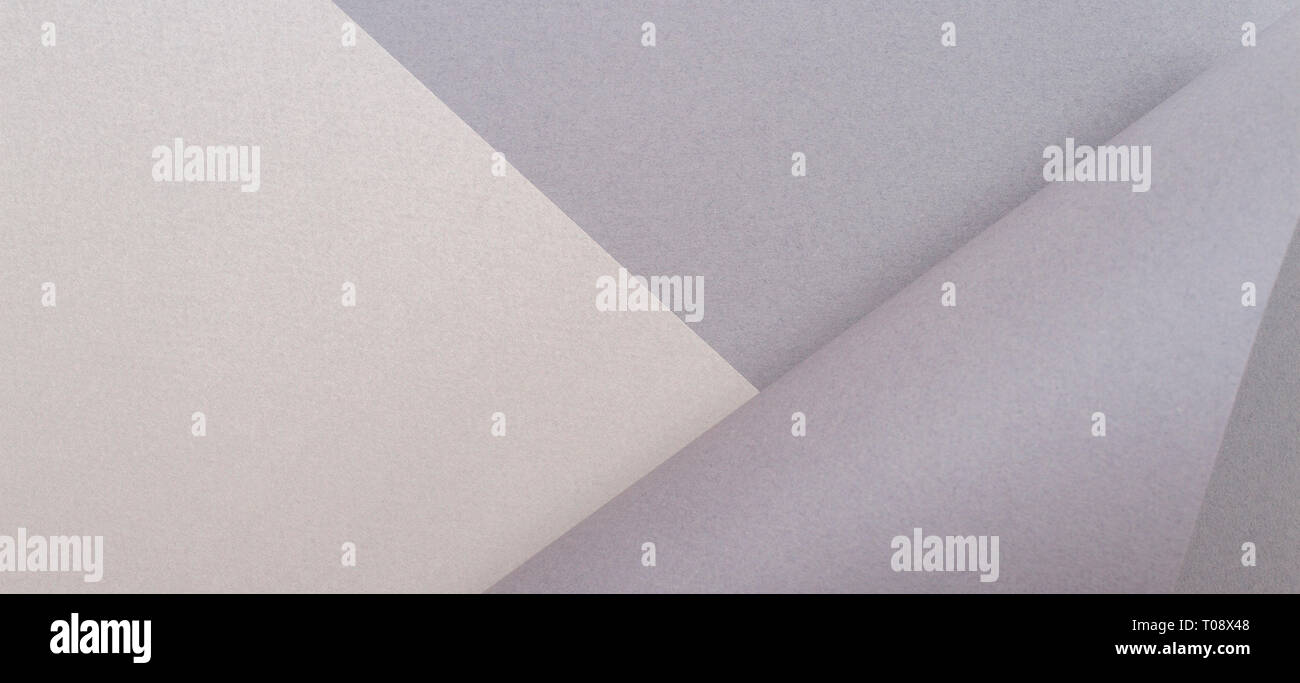 Forme géométrique abstraite fond papier couleur gris Banque D'Images