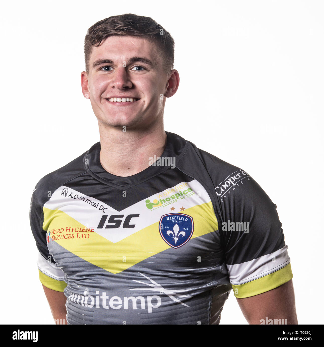 Rugby League, Super League, Wakefield Trinity 2019 escouades Headshot. Wakefield Trinity dvd Lewis Wray. Credit : Dean Williams Banque D'Images