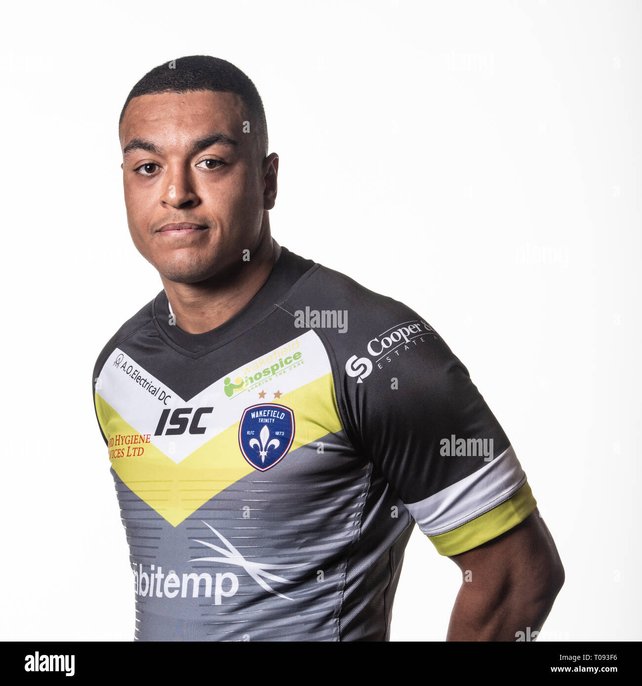 Rugby League, Super League, Wakefield Trinity 2019 escouades Headshot. Wakefield Trinity dvd Reece Lyne. Credit : Dean Williams Banque D'Images