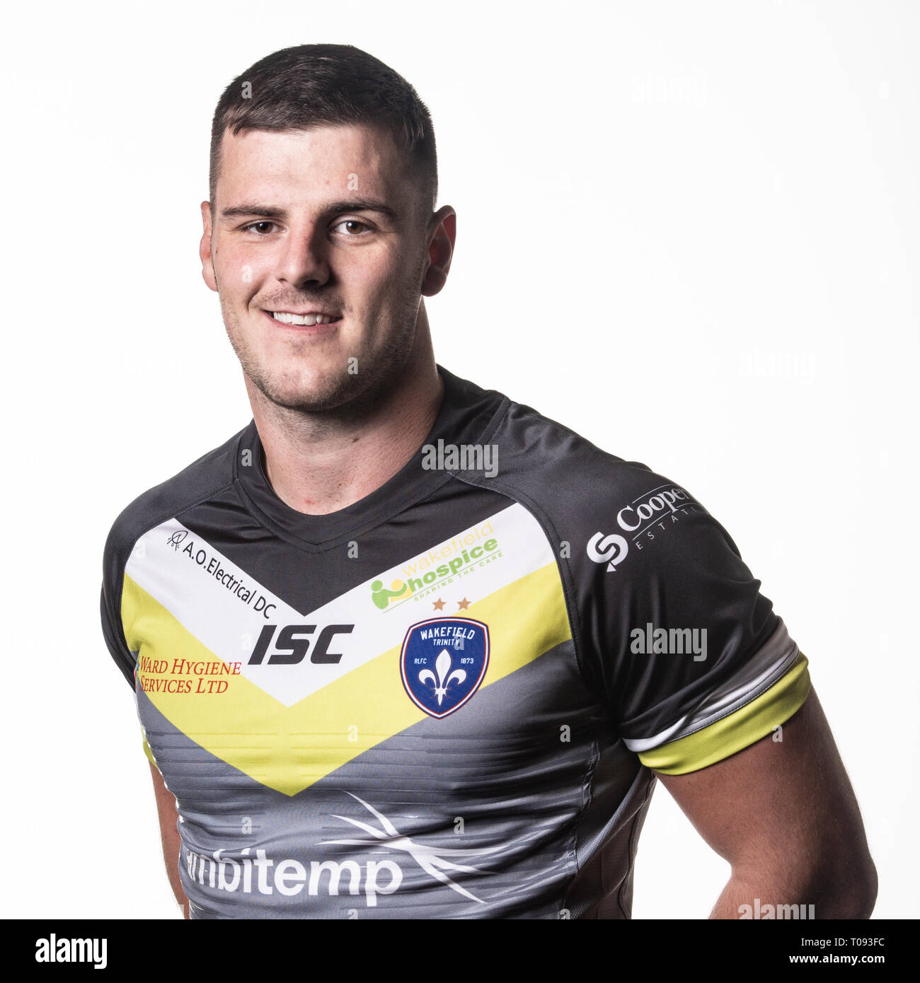 Rugby League, Super League, Wakefield Trinity 2019 escouades Headshot. Wakefield Trinity dvd Joe Arundel. Credit : Dean Williams Banque D'Images