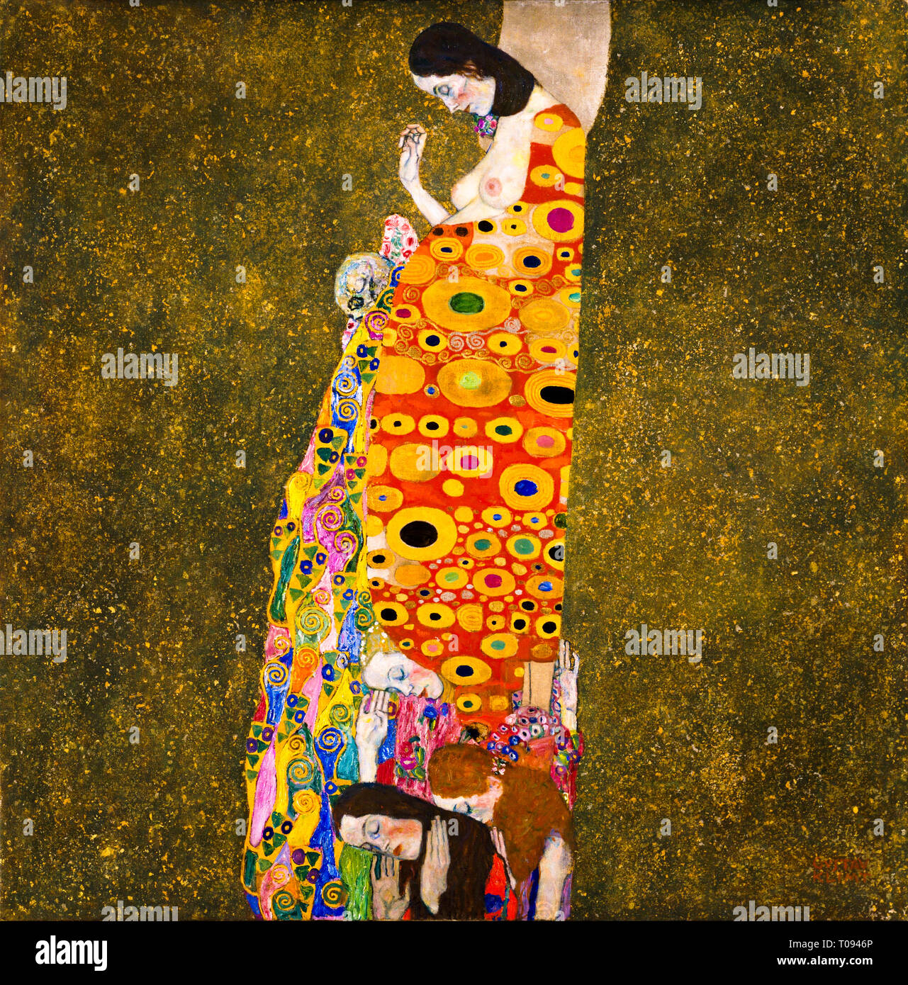 Gustav Klimt, l'espoir II, peinture, ch. 1907 Banque D'Images