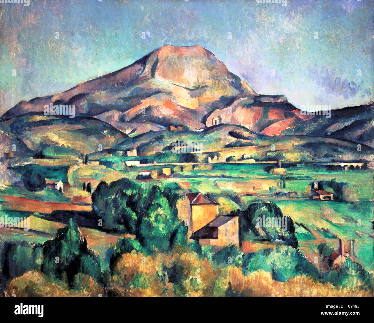 Paul Cézanne, la montagne SainteVictoire vue de Bellevue, peinture