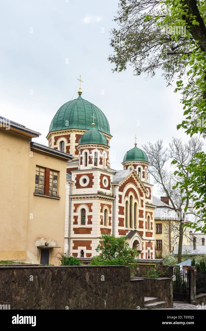 L'Église orthodoxe de Saint Georges Grand à Lviv, Ukraine Banque D'Images