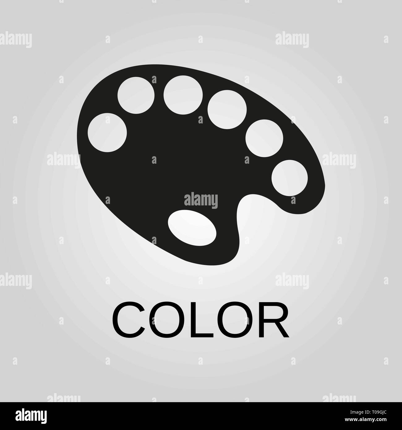 L'icône de couleur. Symbole de couleur. Modèle plat. Stock - Vector illustration. Illustration de Vecteur