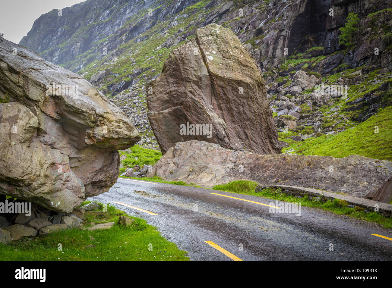 Conduire sur le Gap of Dunloe Banque D'Images