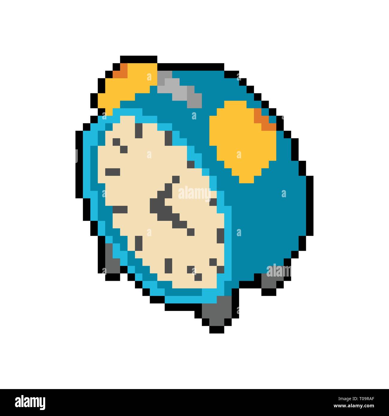 Réveil horloge pixel art. style 8 bits Image Vectorielle Stock - Alamy