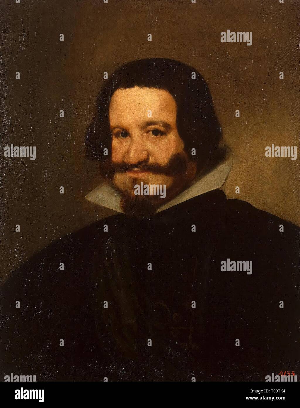 'Portrait de Gaspar de Guzman, Count-Duke Olivares'. L'Espagne, vers 1638. Dimensions : 67x54,5 cm. Musée : Etat de l'Ermitage, Saint-Pétersbourg. Auteur : Diego Velázquez de Silva . DIEGO VELAZQUEZ. Banque D'Images