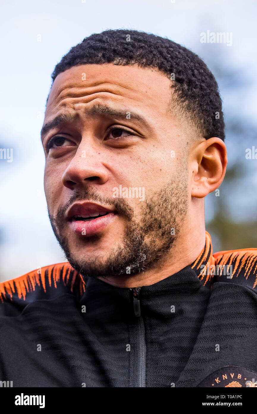 Zeist Pays Bas L Equipe De Formation Nederlands Elftal Football Saison 2018 2019 18 03 2018 Knvb Sports Centre Memphis Depay Photo Stock Alamy