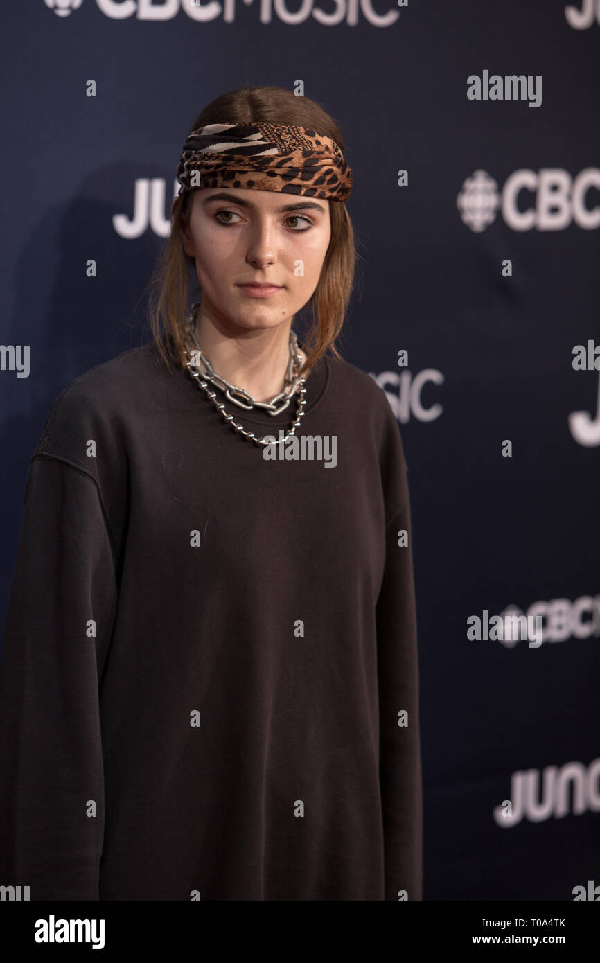 Budweiser Gardens, London, Ontario, CANADA. 17Th Mar 2019. B​Ülow sur le PRIX JUNO 2019 tapis rouge à John Labatt Centre, à London, Ontario, CANADA Crédit : topconcertphoto/Alamy Live News Banque D'Images