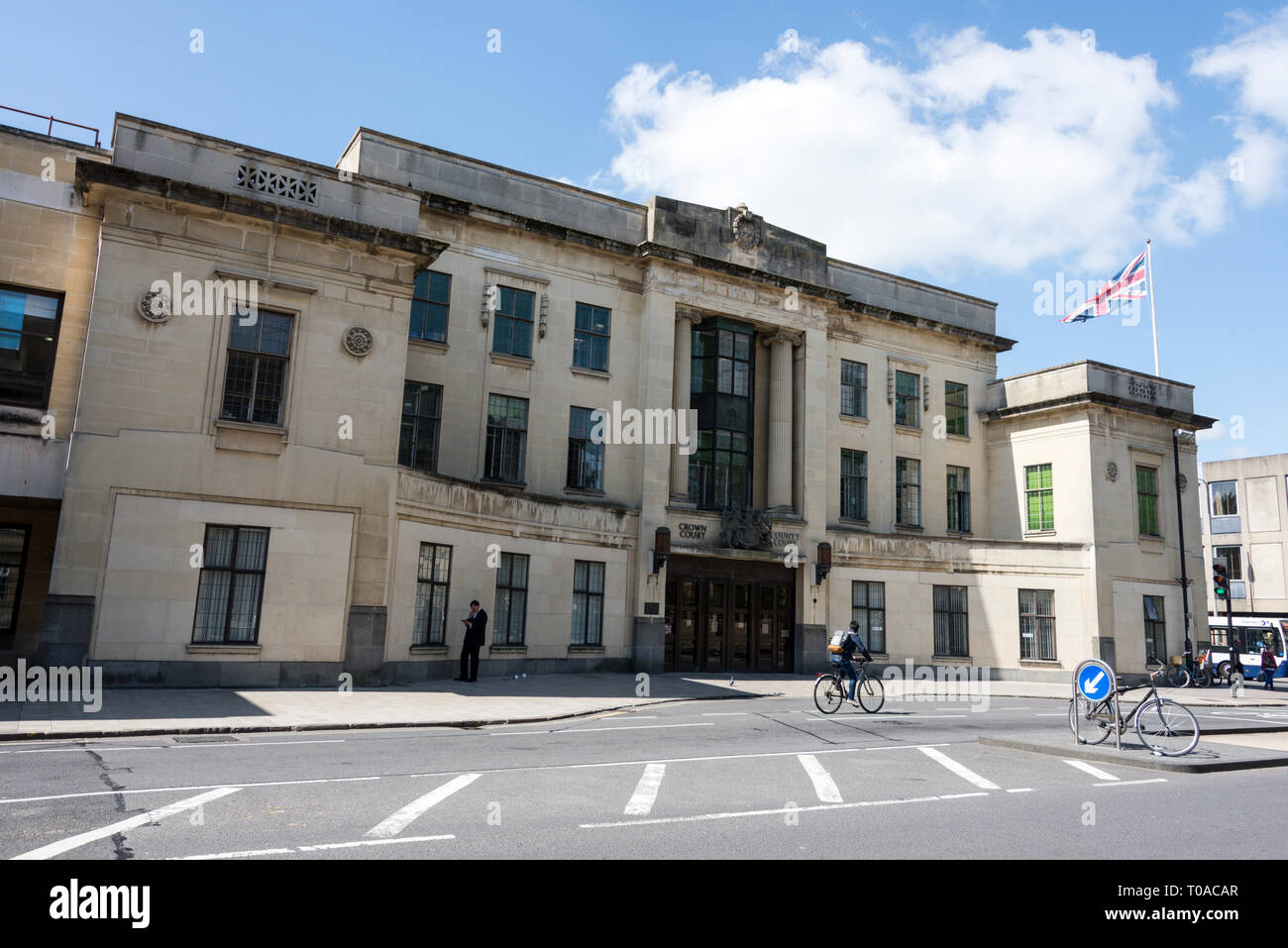 Le Tribunal de la Couronne et de comté à St Aldates Street à Oxford, Oxfordshire, Angleterre Banque D'Images