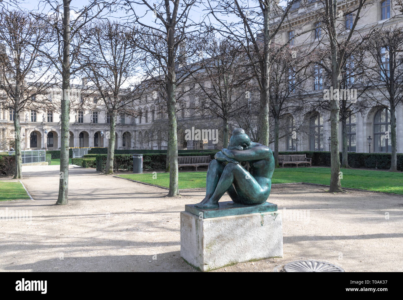 Sculptures de Maillol en jardin des Tuileries Banque D'Images