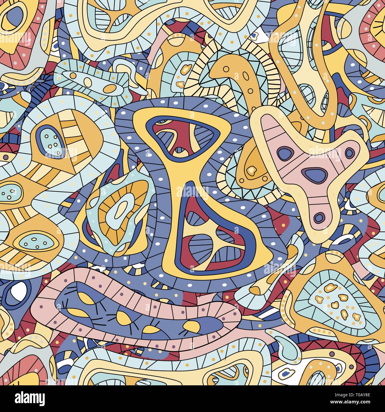 Résumé motif ethnique homogène avec impression d'Afrique. Vector illustration couleur vive Illustration de Vecteur