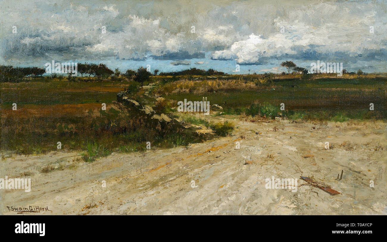 Chemin dans un paysage par Robert Swain Gifford Banque D'Images