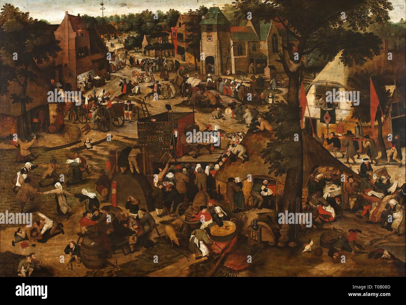 'Juste avec une présentation théâtrale'. Pays-bas, 1562. Dimensions : 111x164,5 cm. Musée : Etat de l'Ermitage, Saint-Pétersbourg. Auteur : Pieter Brueghel II. PIETER Brueghel le Jeune . PIETER Brueghel le Jeune. Banque D'Images