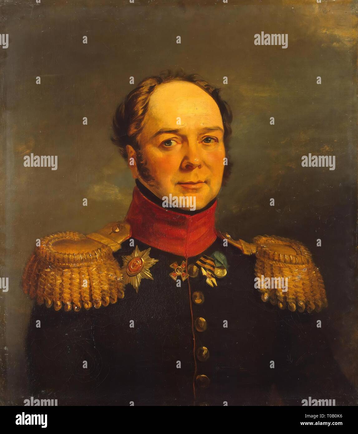 'Portrait de Pavel N. Ouchakov (1779-1853) (1er)'. Galerie de l'armée le Palais d'hiver. Au plus tard en 1825. Dimensions : 70x62,5 cm. Musée : Etat de l'Ermitage, Saint-Pétersbourg. Auteur : George Dawe (et atelier). Banque D'Images