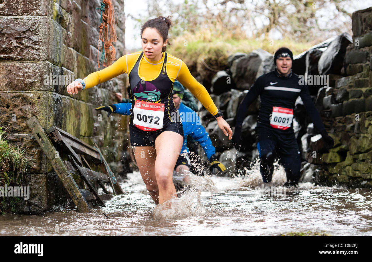 Le puissant Deerstalker, 2019 Innerleithen, Scottish Borders Participants prendre parc dans le cas Stalker Double Banque D'Images