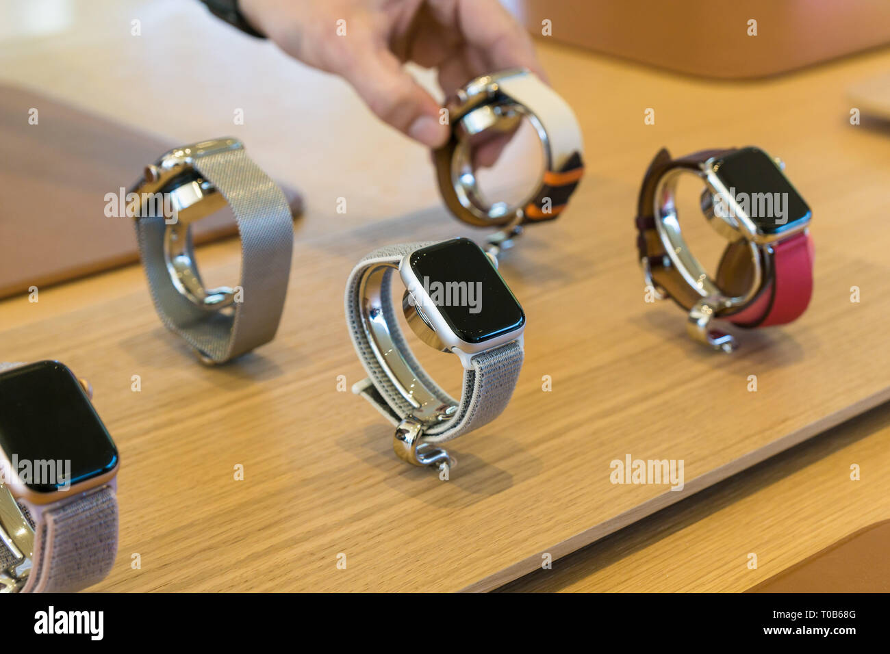 Le Centre d'Apple à Cupertino, Californie Banque D'Images