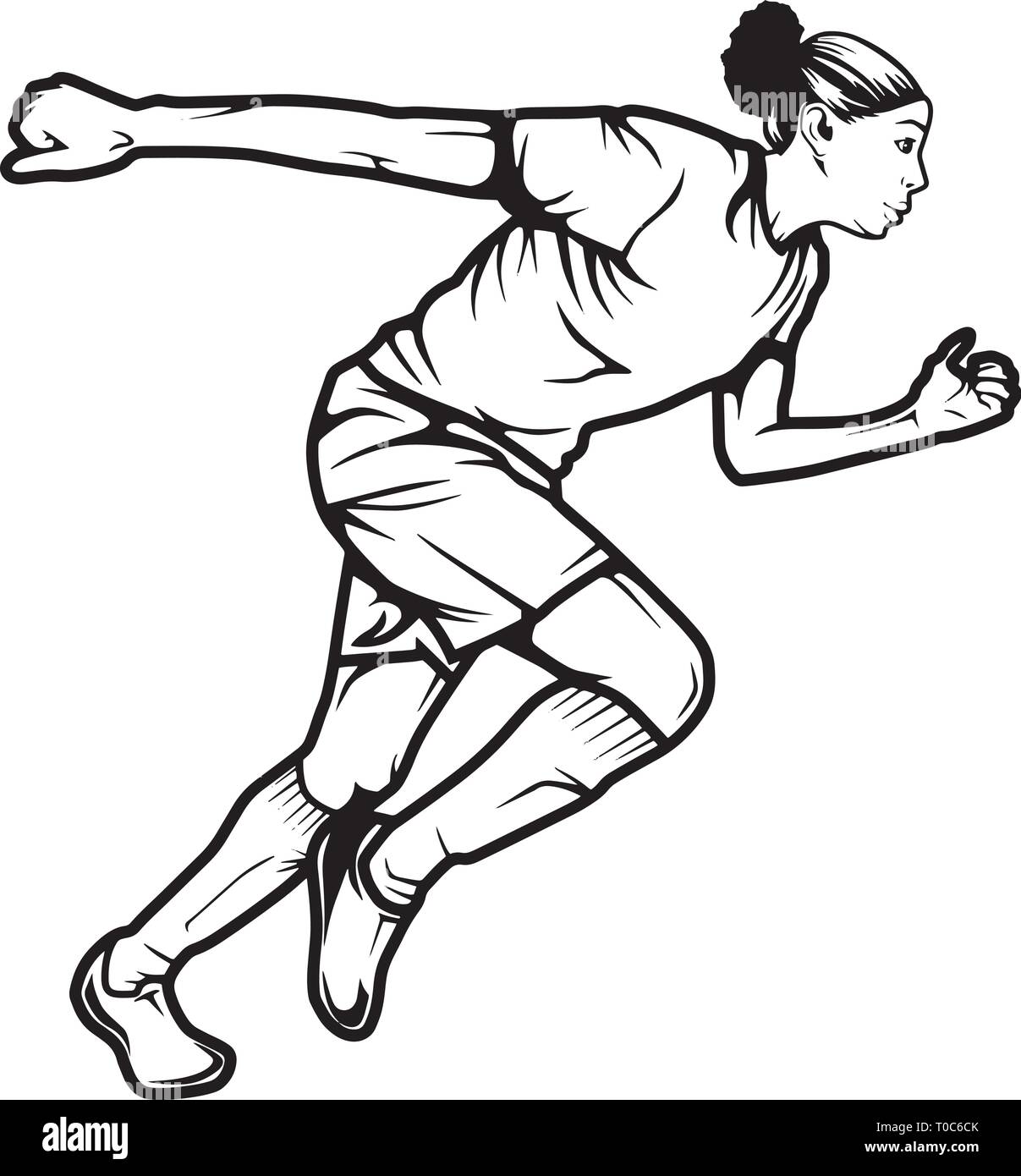 Danseuse ballerine Sport femme athlétique Afro noire femme Infirmière de détente Yoga Retro femme qui prie Dieu guerrier religieux Fighter Classy femmes fortes Illustration de Vecteur