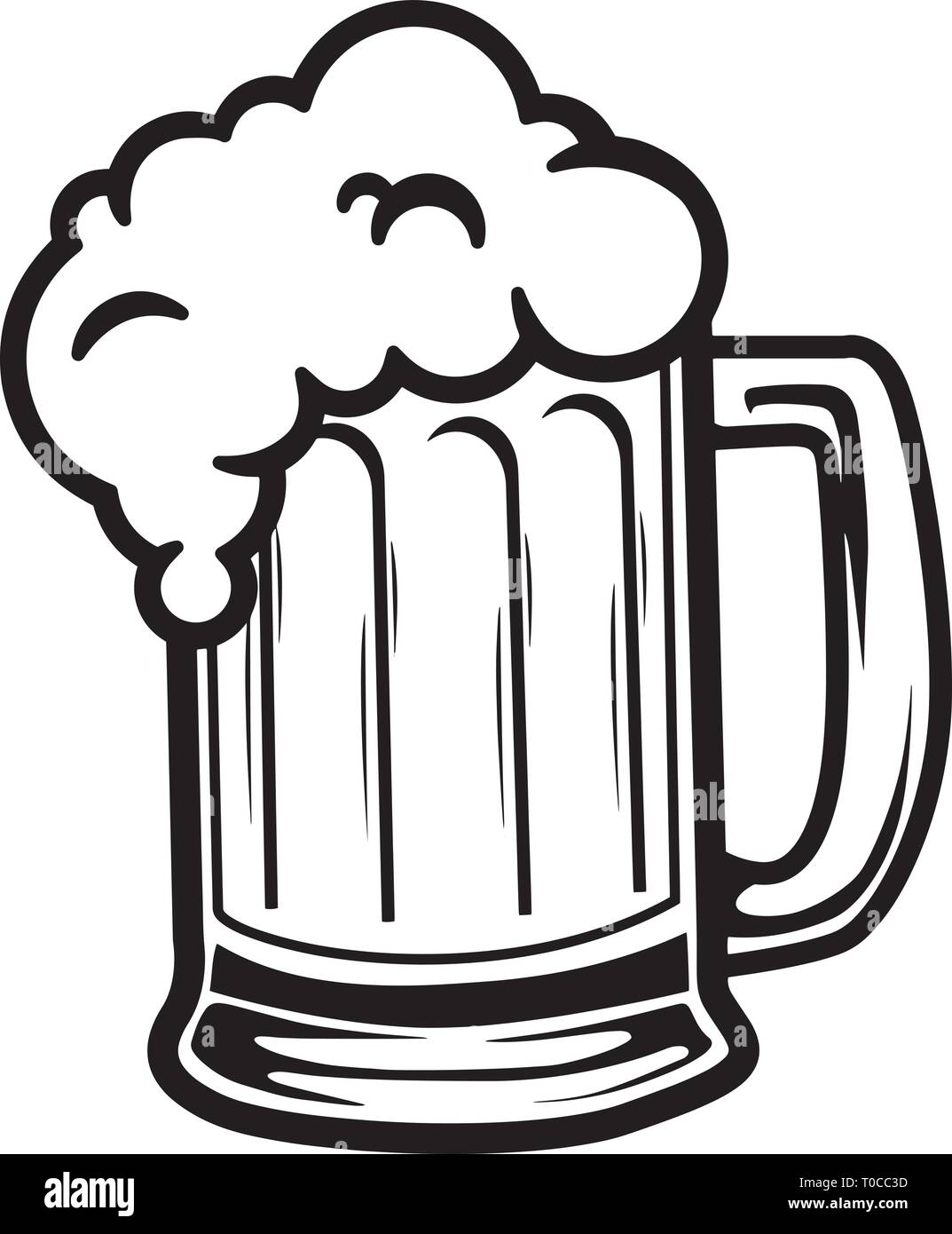 Beer Mug Brewery Cerveza bouteille de whisky cocktail Liqueur Boisson Boissons Label Boire de l'alcool liquide Ice Cube .SVG .EPS .PNG Clipart espace vectoriel Illustration de Vecteur
