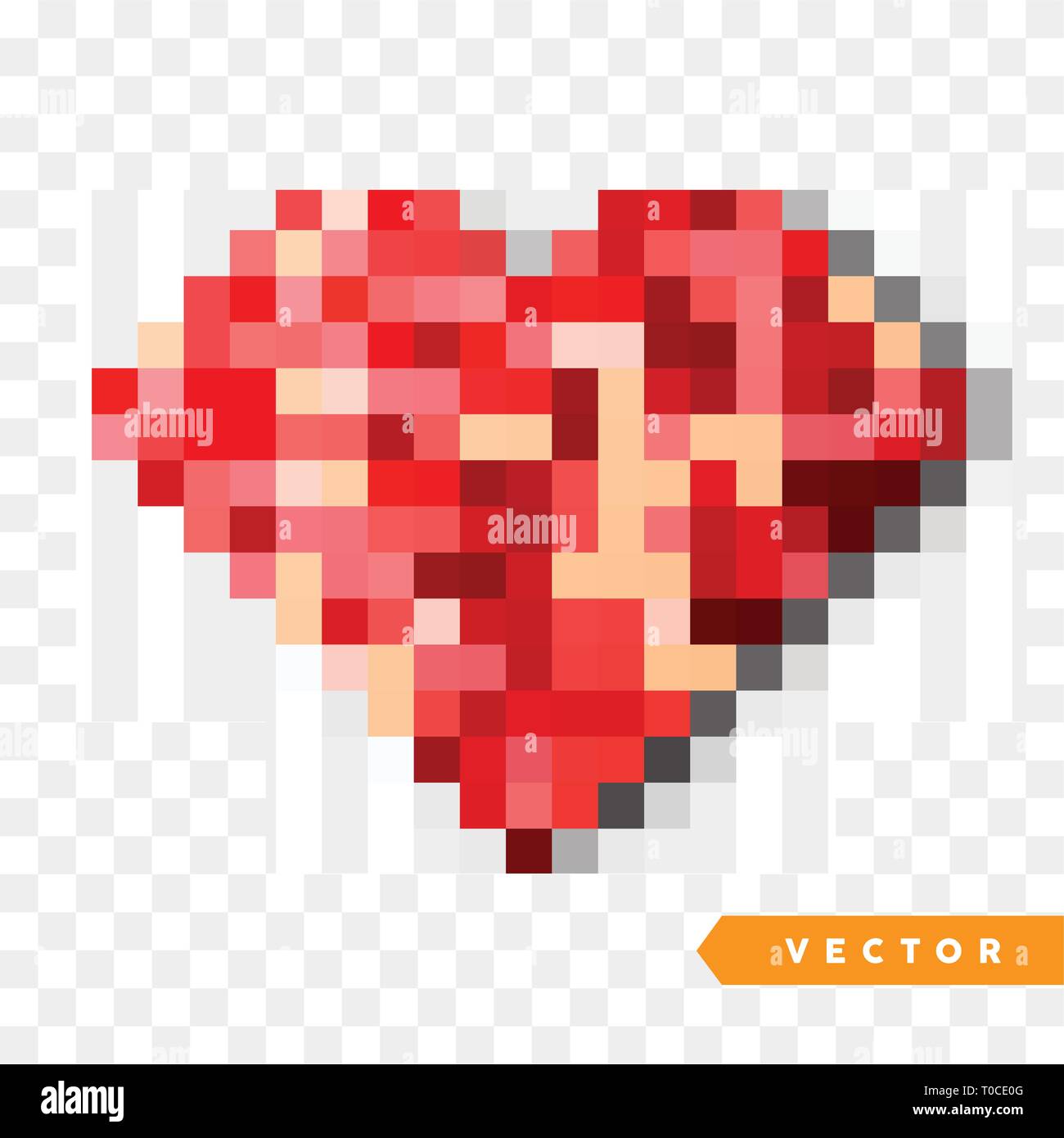 Vector Red sparkles coeur. Valentines Day Vector Sparkles et paillettes. Maison de Design. Illustration de Vecteur