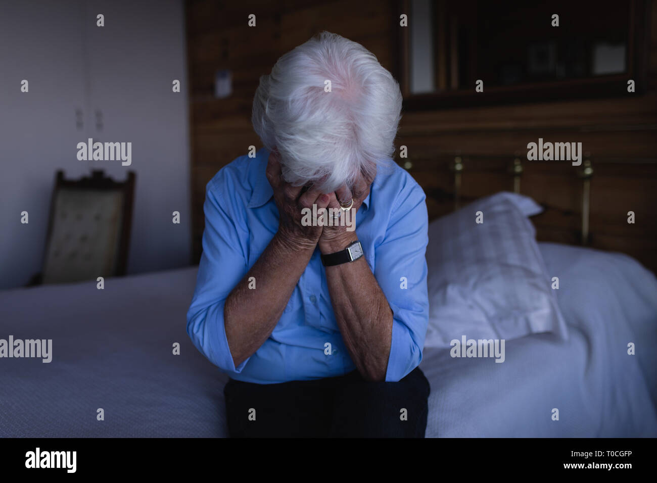 Visage Triste Femme Banque De Photographies Et D Images A Haute Resolution Alamy