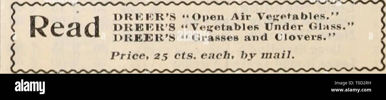 Dreer's Liste des prix de gros Banque D'Images