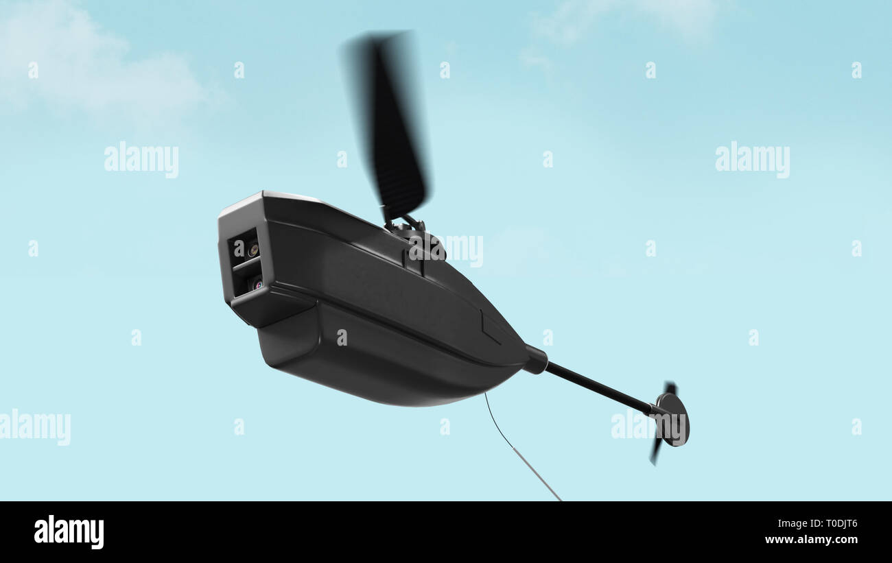 Drone drone futuriste pour les militaires pour des missions de reconnaissance et de défense Banque D'Images