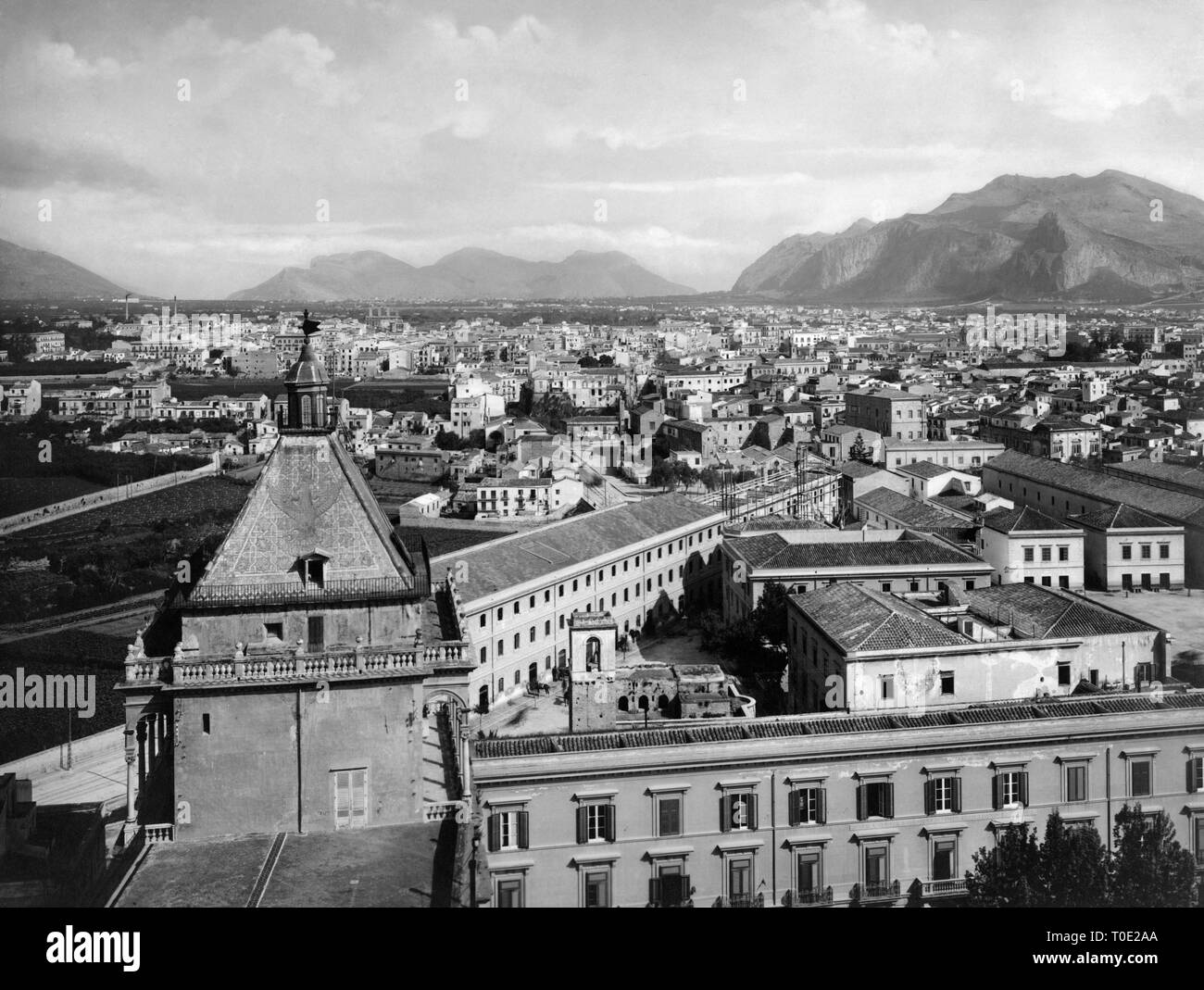 Palais royal, Palerme, Sicile, Italie 1910-20 Banque D'Images