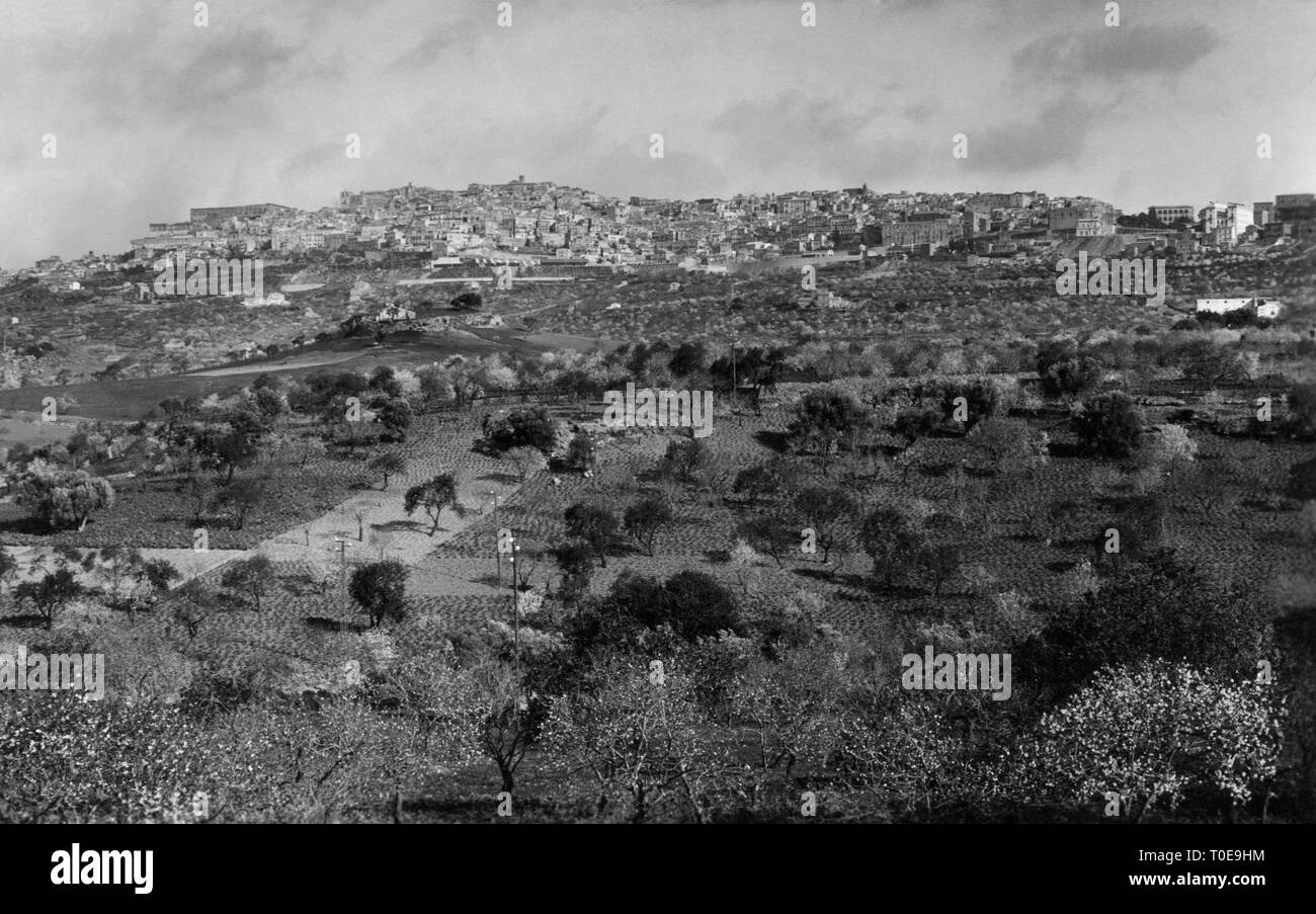 Agrigente, Sicile, 1934 Banque D'Images