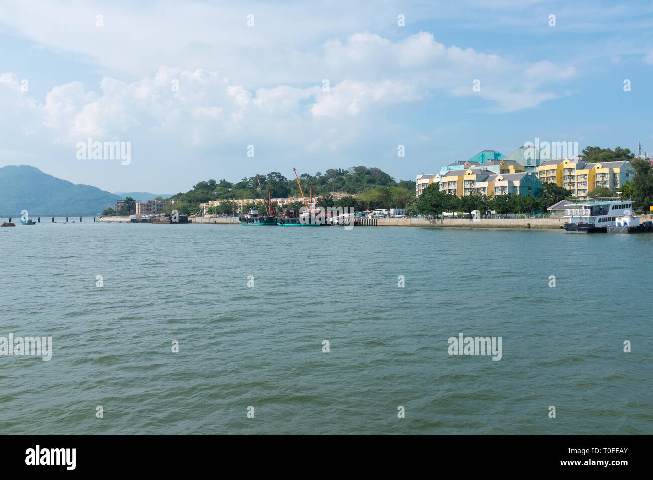 Littoral de la petite île de Hong Kong de Peng Chau Banque D'Images