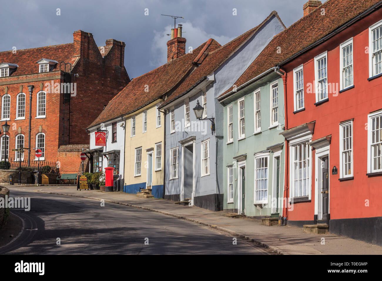 Thaxted village, high street, Essex, Angleterre, RU go Banque D'Images
