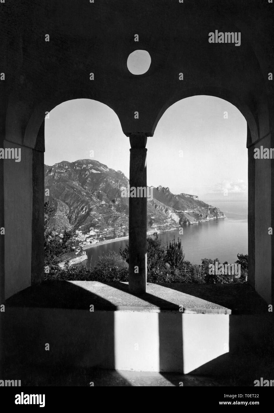 L'Italie, Campanie, Ravello, plate-forme d'observation, 1930 Banque D'Images