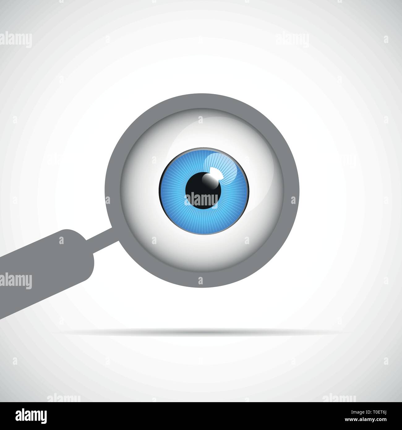 Loupe Et Eyeball Vector Illustration Eps10 Image Vectorielle Stock Alamy